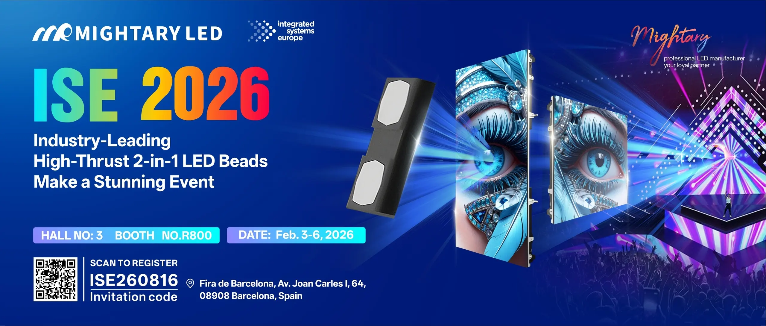 MR LED at ISE 2026 | Professional LED Display Solutions