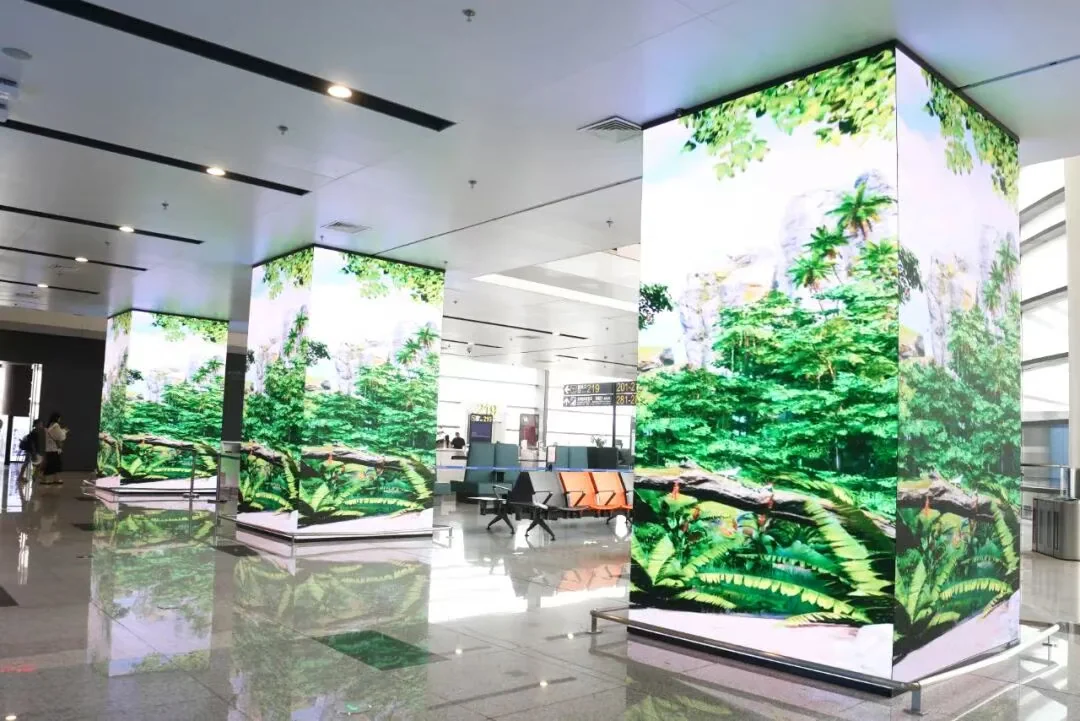 MR LED Lights Up Yantai Airport with Vibrant LED Displays