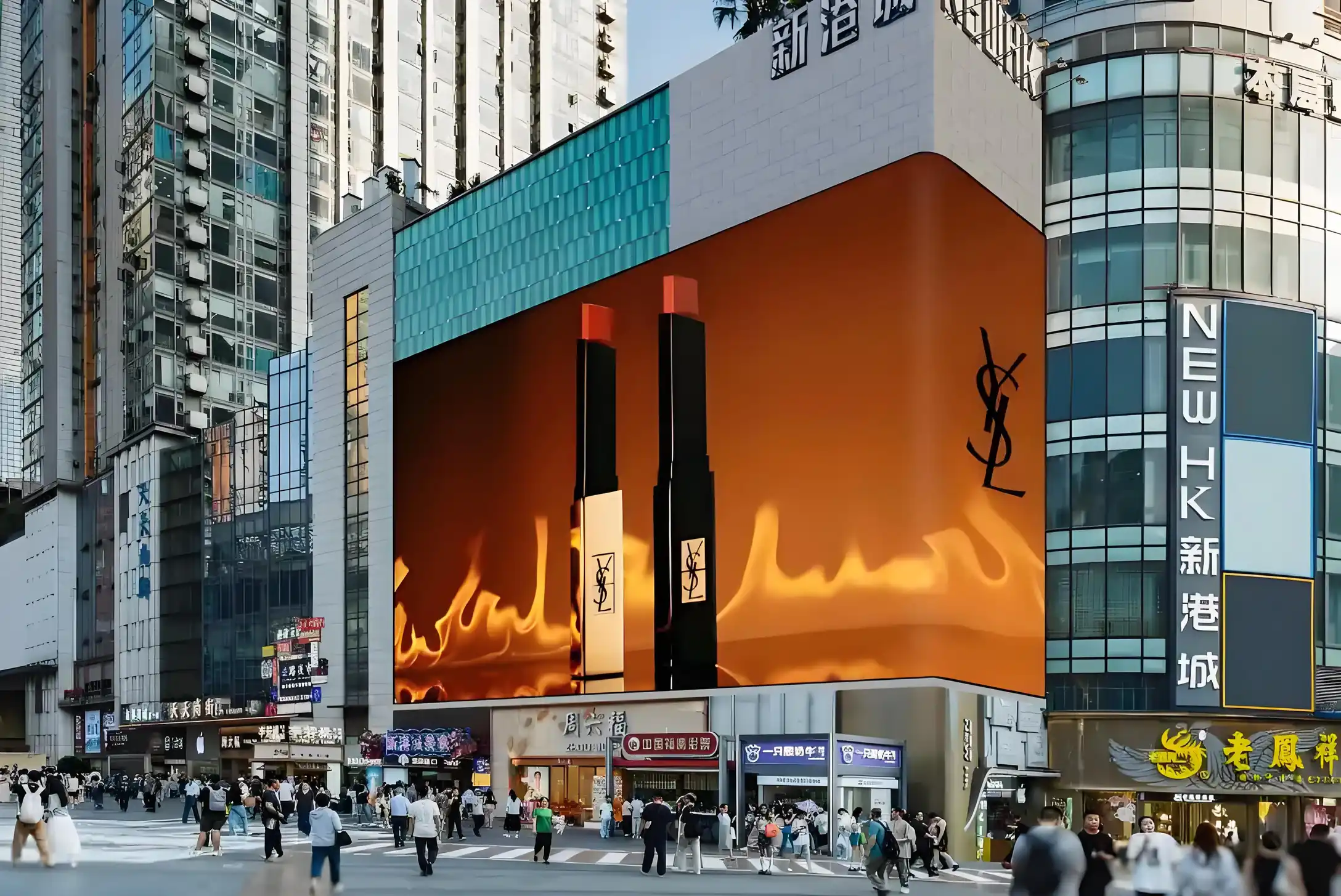 Chongqing’s New Landmark | 858㎡ LED Mega Screen Lights Up Guanyinqiao “Manhattan”