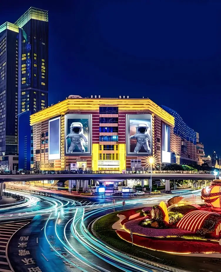 🏙️ Shanghai Landmark Dual Screen · Powered by MR LED!