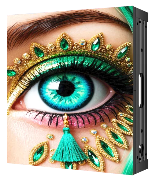 Pixel pitch：1.2/1.5/1.9 Cabinet Size：500*500mm Designed for outdoor advertising, sports events, and public installations, the FS-QQ Series offers 5000 NIT brightness and 20,000:1 contrast with 16-bit grayscale for exceptional detail. Flip-chip LEDs support higher and stable driving currents, reduce surface reflection, and improve light uniformity. Multi-stage, fanless heat dissipation ensures long-term reliability. Fully waterproof IP65 cabinets withstand extreme weather, humidity, temperature variations, and salt spray. Lightweight design reduces installation challenges and energy consumption.