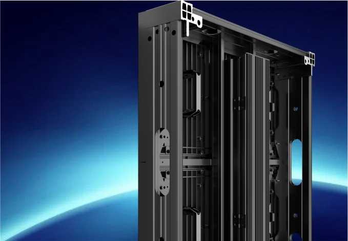 Fully waterproof cabinet Suitable for outdoor bare installation, resilient against extreme weather conditions.