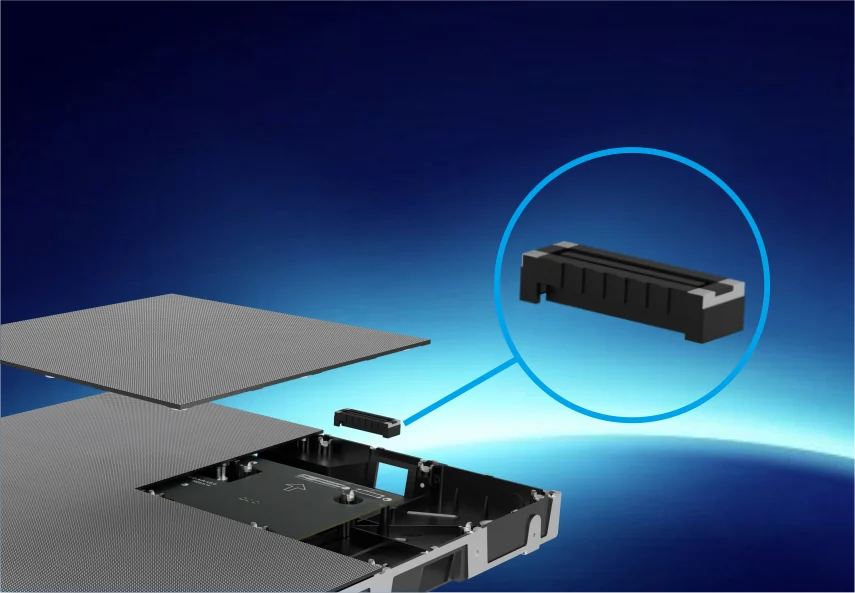 Built-in Floating Connector Achieves seamless splicing